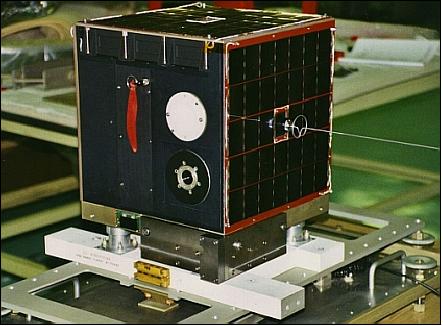 Figure 12: Illustration of the Maroc-TUBSAT spacecraft (image credit: TUB/ILR)
