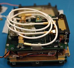 Figure 5: Photo of the communications subsystem (image credit: MSU/SSEL)