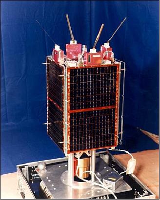 Figure 1: Illustration of FASat-Bravo microsatellite (image credit: SSTL)