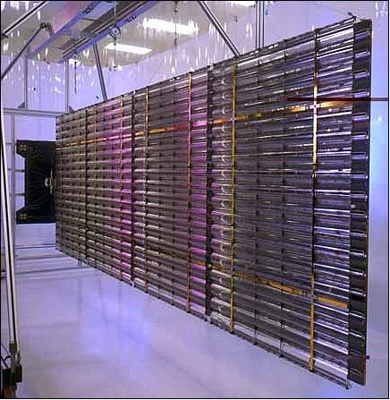Figure 22: Photo of the DS1 Scarlet (Wing 1 of 2) on deploy rail (image credit: AEC-Able Engineering Co. Inc.)