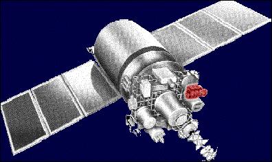 Figure 1: View of the Meteor-3 spacecraft (image credit: CIRA, Colorado State University)