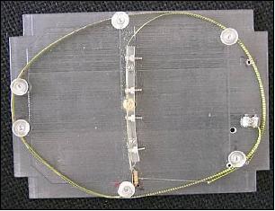 Figure 4: Final configuration of the deployable antenna system featuring a pin mechanism (image credit: ITU)