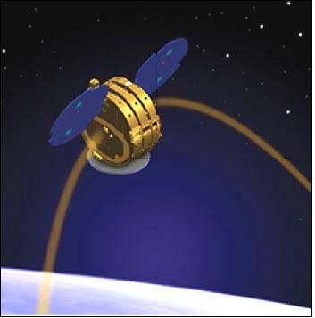 Figure 2: Illustration of the TacSat-1 spacecraft (image credit: NRL)