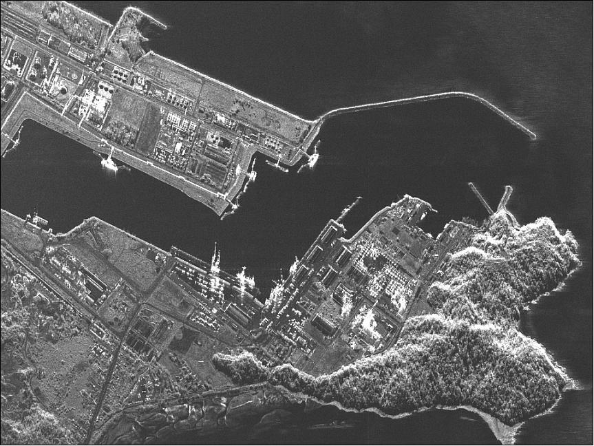 Figure 3: Sample image of a sea port (image credit: ELTA Systems, Ref. 9)
