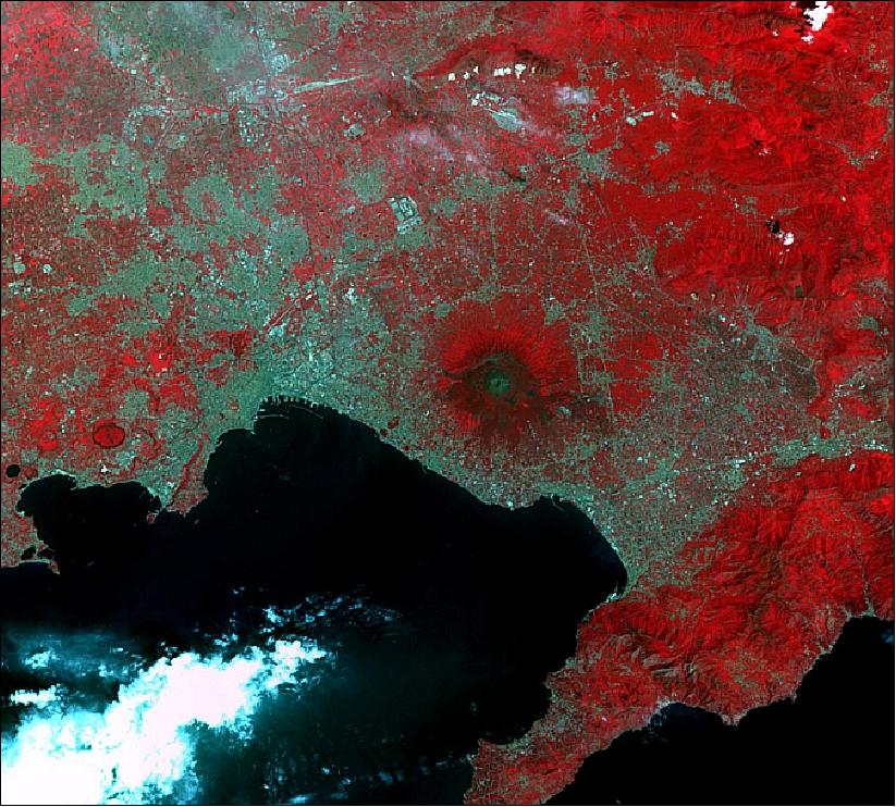 Figure 12: SPOT-5 sample image of Naples (Italy) in 2002 (image credit: CNES)