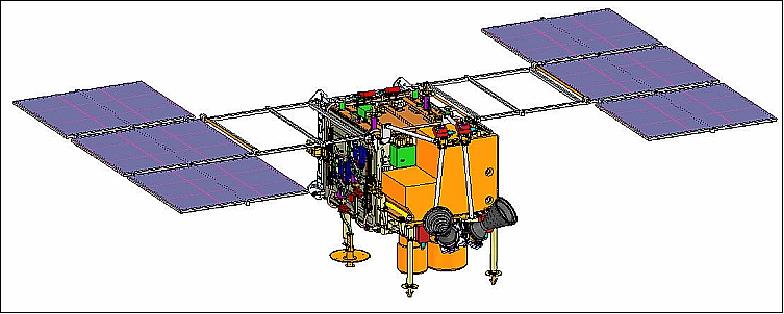 Figure 2: Alternate view of the deployed Kanopus-V spacecraft (image credit: VNIIEM)