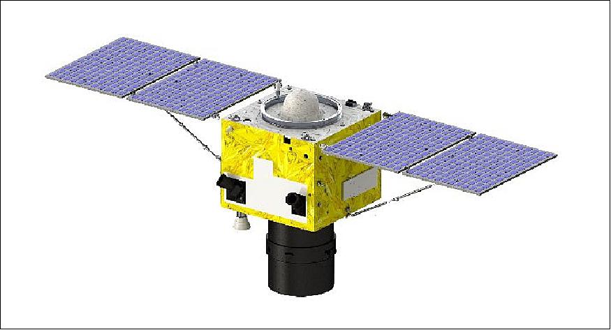 Figure 2: Illustration of the deployed GaoJing/SuperView minisatellite (image credit: Beijing Space View)