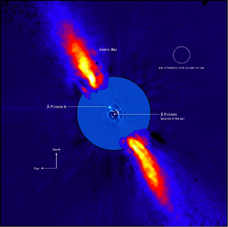 Figure 1: Beta Pictoris at infrared wavelenghts (image credit: ESO, A.-M. Lagrange) 3)