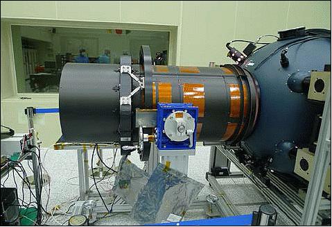 Figure 22: Photo of the HiRAIS instrument undergoing testing in the SI facilities in Korea in 2013 (image credit: SI, Elecnor Deimos Imaging)