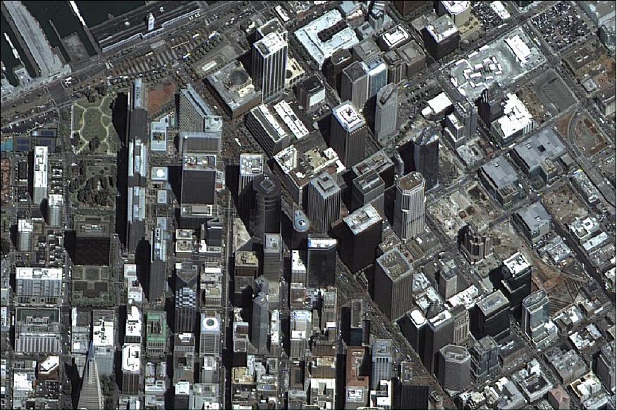 Figure 14: Image of San Francisco acquired by KOMPSAT-3 on August 10, 2012 prior to Cal/Val (image credit: KARI)