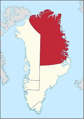 Figure 11: Northeast Greenland National Park (image credit: Wikipedia) 17)