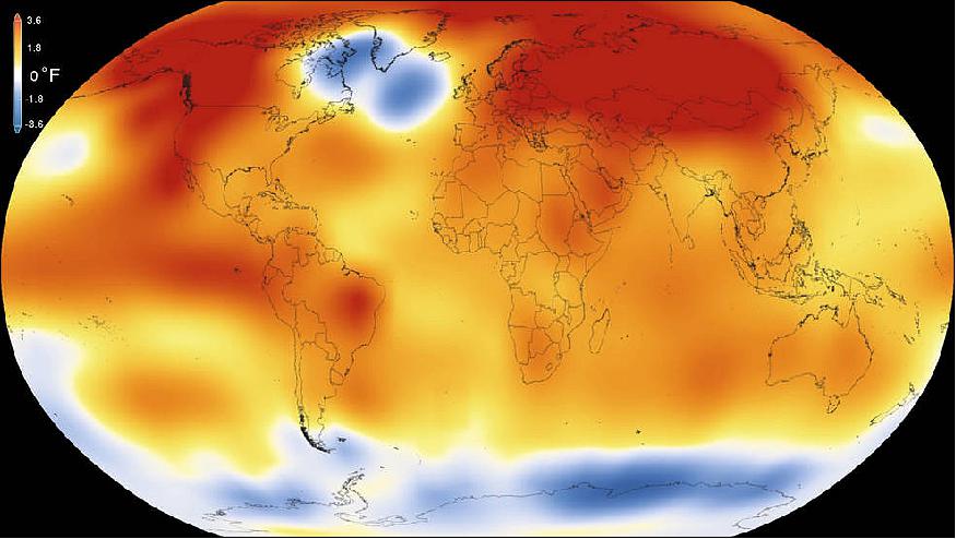Figure 79: 2015 was the warmest year since modern record-keeping began in 1880, according to a new analysis by NASA's Goddard Institute for Space Studies. The record-breaking year continues a long-term warming trend — 15 of the 16 warmest years on record have now occurred since 2001 (image credit: Scientific Visualization Studio/Goddard Space Flight Center)