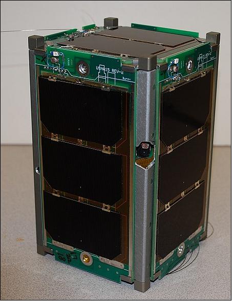 Figure 2: Illustration of the PSAT-2 1.5U CubeSat (image credit: USNA and Brno University)