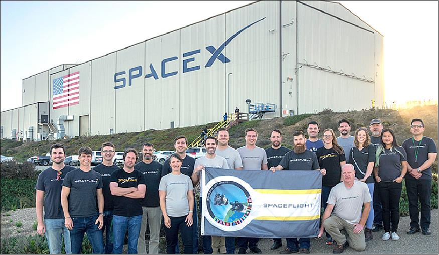 Figure 15: Photo of the happy Spaceflight team after the launch of the SSO-A mission (image credit: Spaceflight)