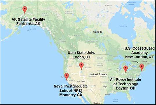 Figure 5: Polar Scout Ground Station Locations (image credit: USCG)