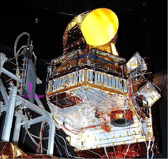 Figure 27: Photo of the MADRAS instrument under thermo-VAC tets in LSSC (Large Scale Simulation Chamber), image credit: ISRO