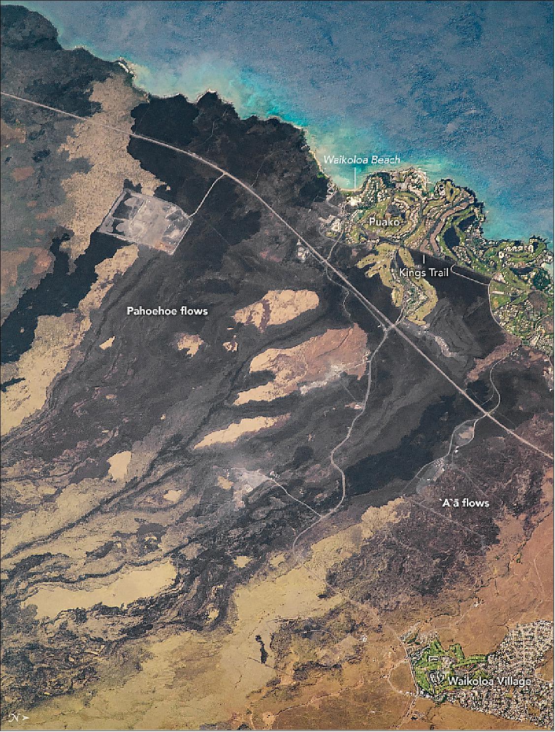 Figure 110: This astronaut photograph ISS056-E-5107 was acquired on June 4, 2018, with a Nikon D5 digital camera using a 1600 mm lens and is provided by the ISS Crew Earth Observations Facility and the Earth Science and Remote Sensing Unit, Johnson Space Center. The image was taken by a member of the Expedition 56 crew (image credit: NASA Earth Observatory, caption by Sarah Deitrick)