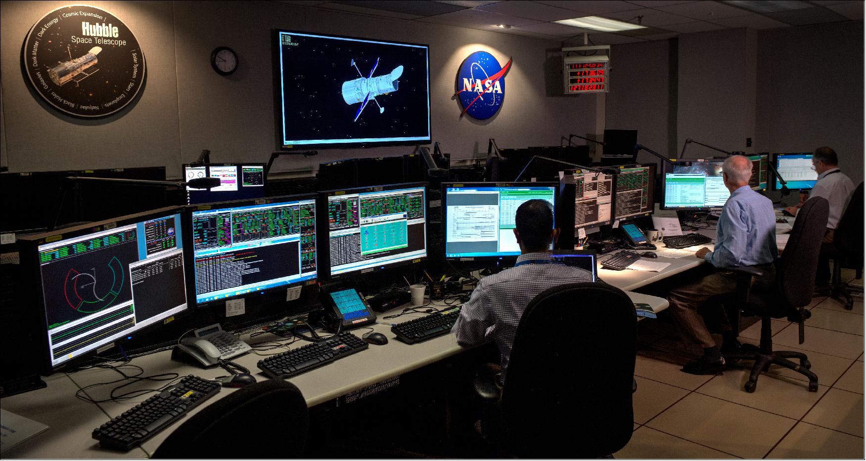 Figure 74: The Mission Operations Room during observatory commanding (image credit: NASA)