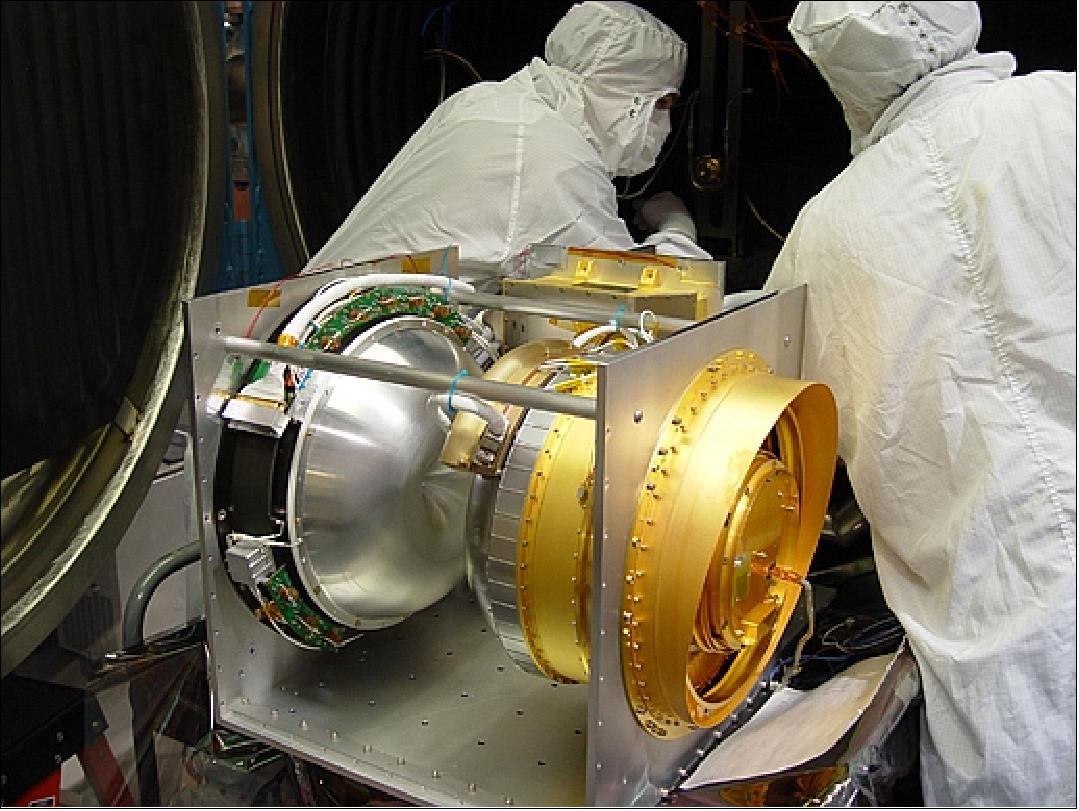 Figure 40: Photo of the IBEX payload on its test fixture (image credit: SwRI, NASA)