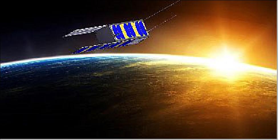 Figure 1: SIMBA is a 3-unit CubeSat mission to measure the TSI (Total Solar Irradiance) and Earth Radiation Budget climate variables with a miniaturized radiometer instrument (image credit: RMI)