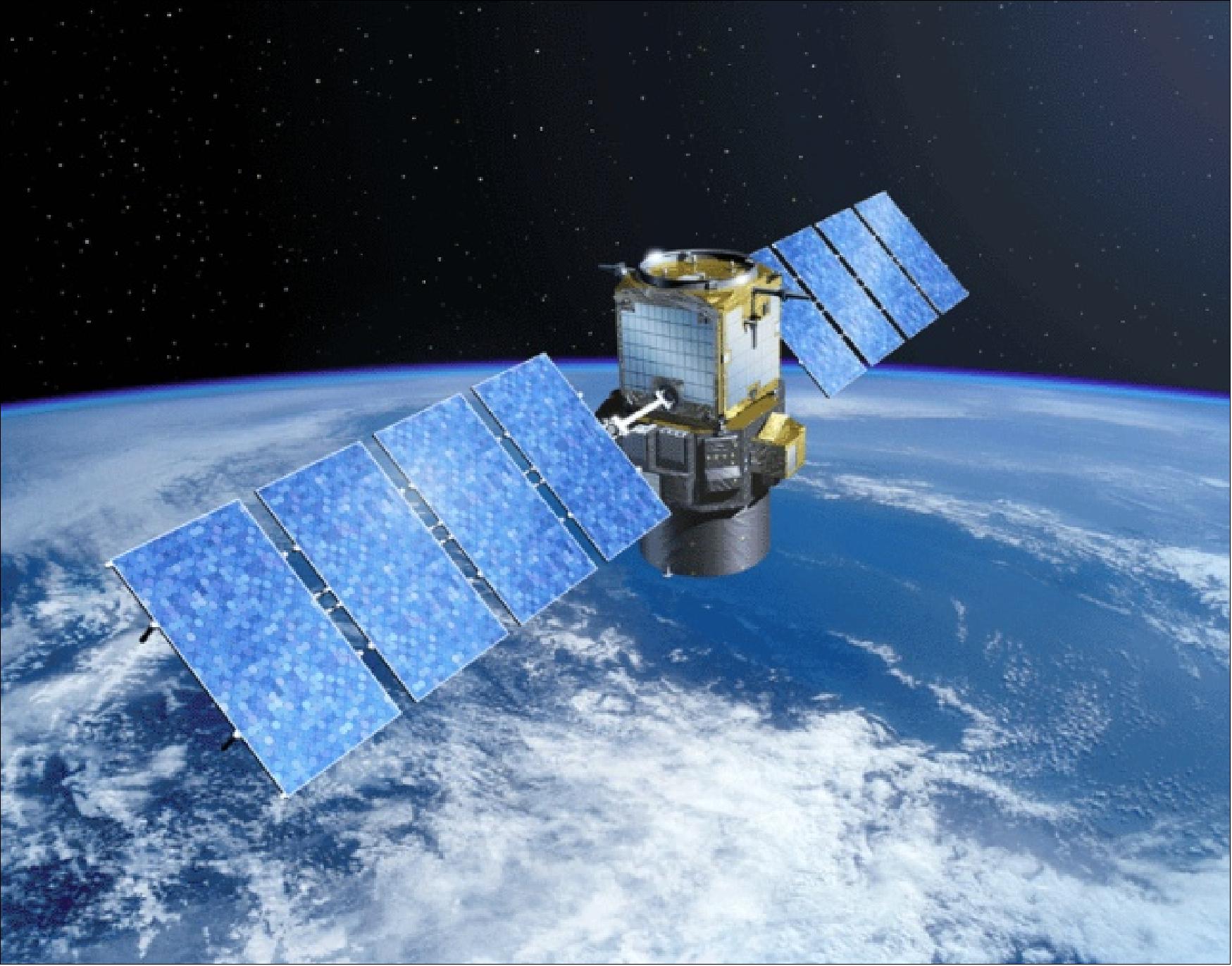 Figure 1: Artist's rendition of the CALIPSO spacecraft (image credit: CNES)