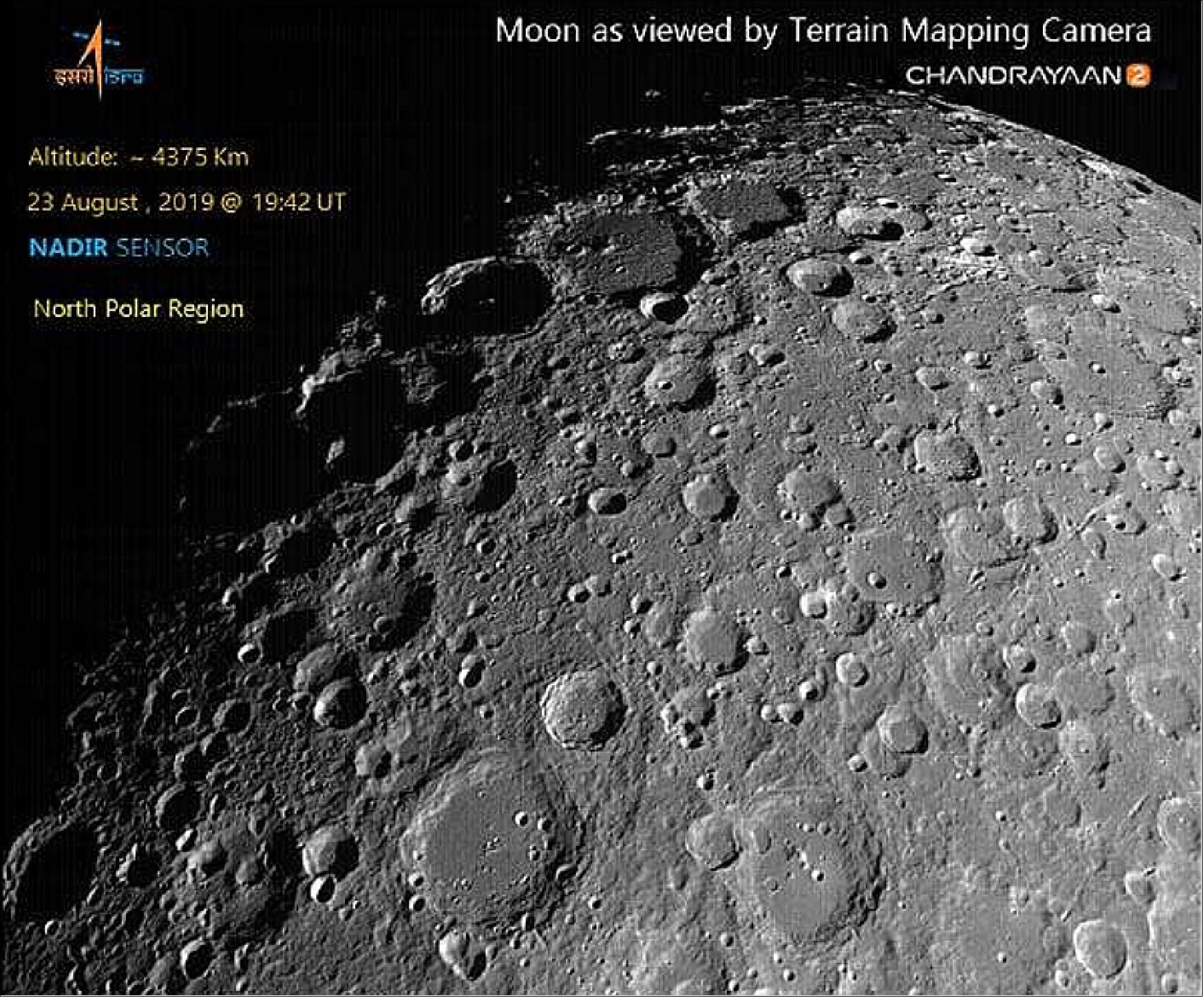 Figure 22: Chandrayaan-2 will explore a region of the Moon where no mission has ever set foot. The spacecraft consists of an orbiter, a lander, and a rover together referred to as 'composite body' (image credit: ISRO)