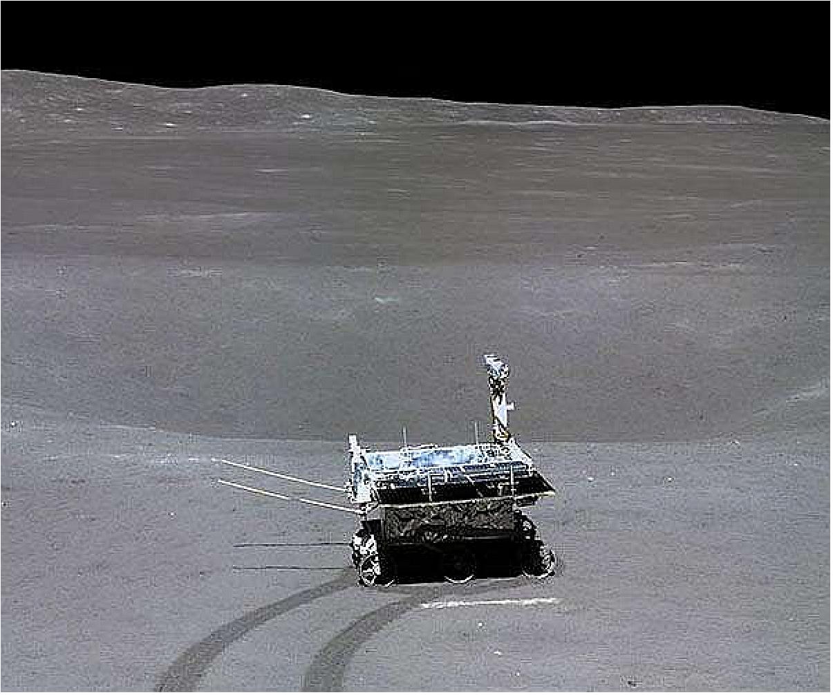 Figure 26: Yutu-2 shortly after initial deployment (image credit: CNSA, Xinhua)