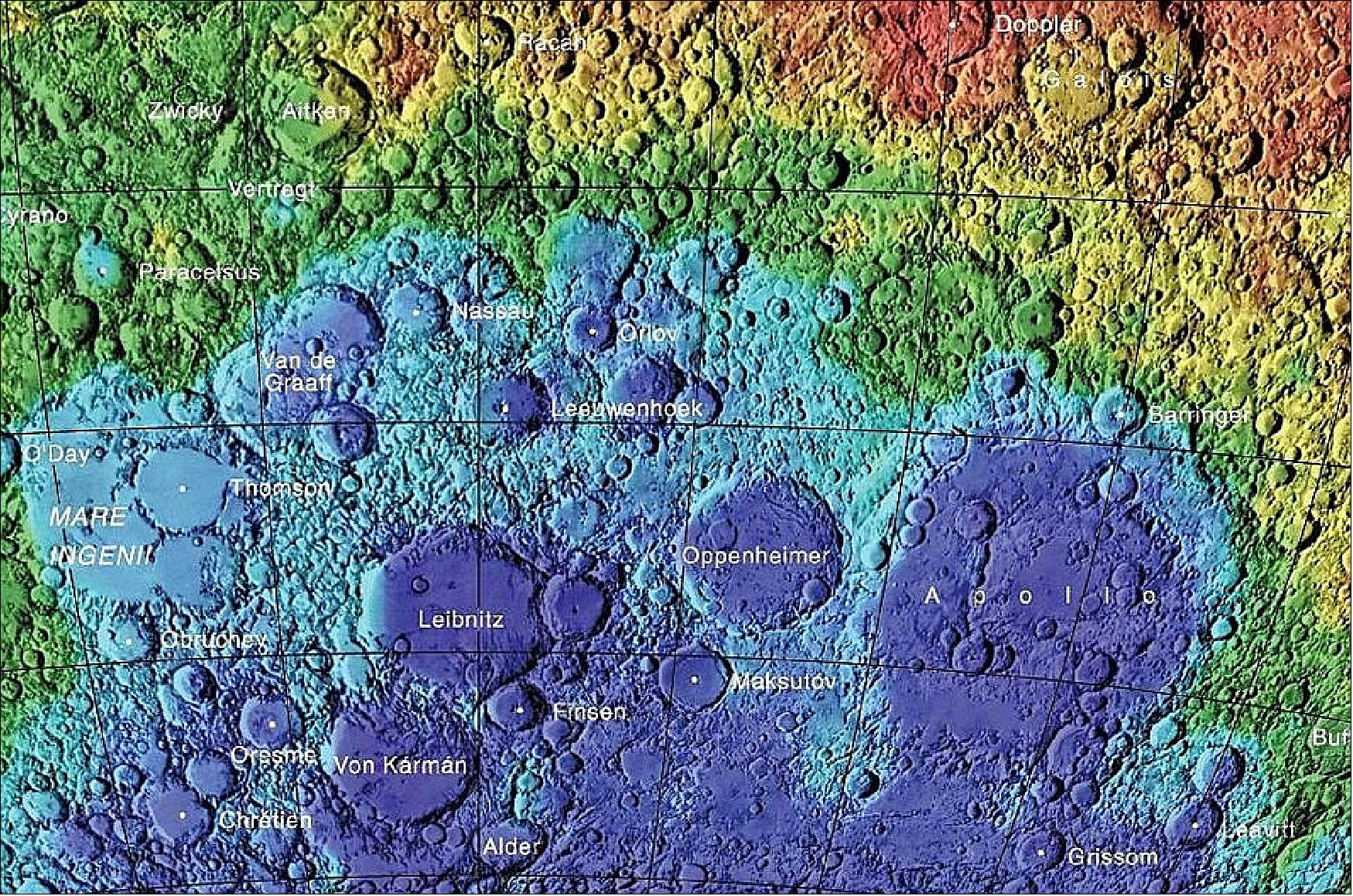 Figure 10: Alternate view of the landing site scenario (image credit: Chang'e-4 landing site team)