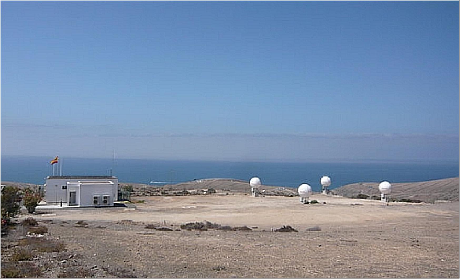 Figure 32: Photo of the MEOLUT (MEO Local User Terminal) at the Maspalomas station (image credit: ESA)