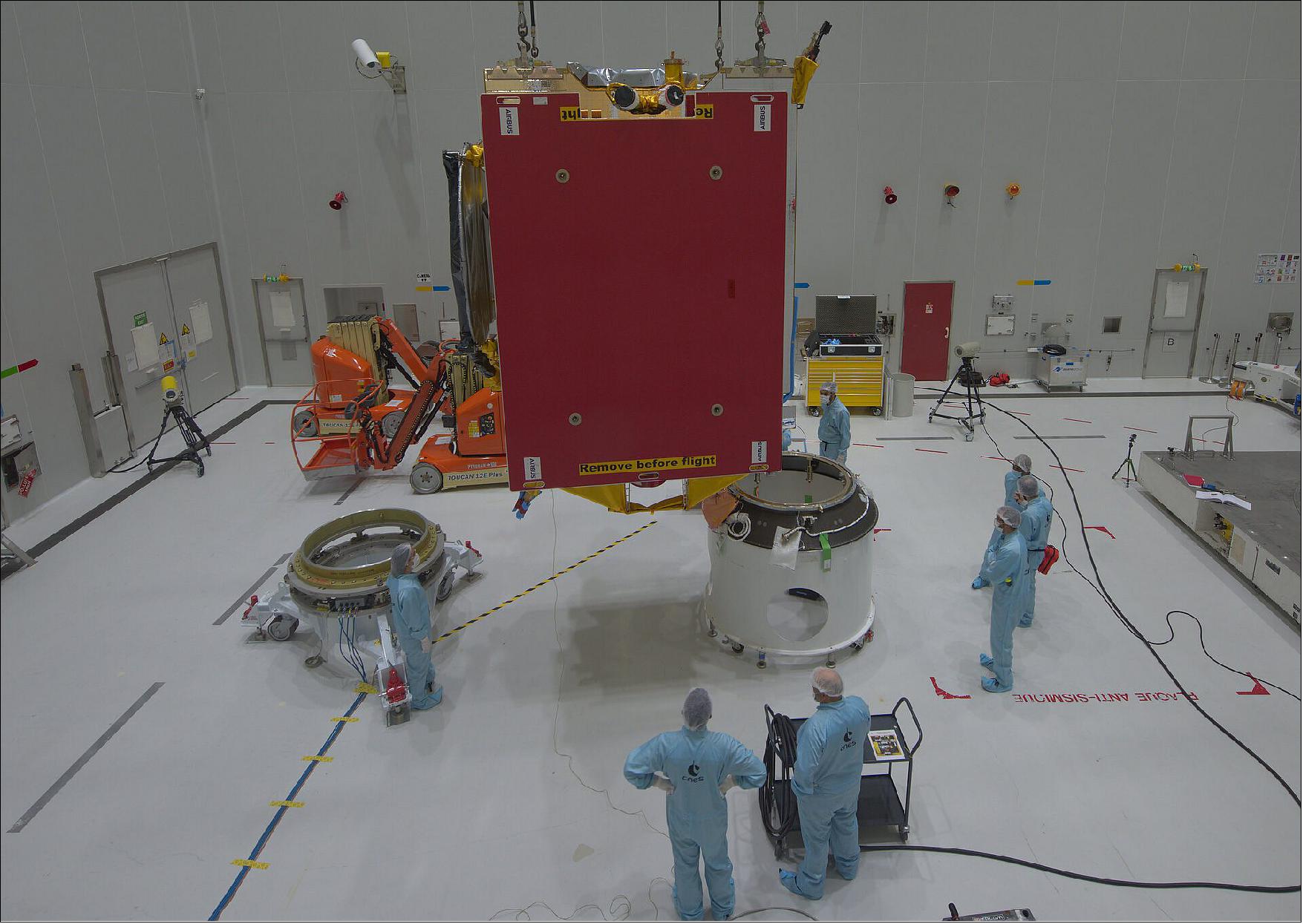 Figure 2: The satellite will be launched on board an Ariane 5 rocket operated by Arianespace from Europe’s Spaceport in French Guiana (image credit: ESA/ArianeGroup/Arianespace/CNES)