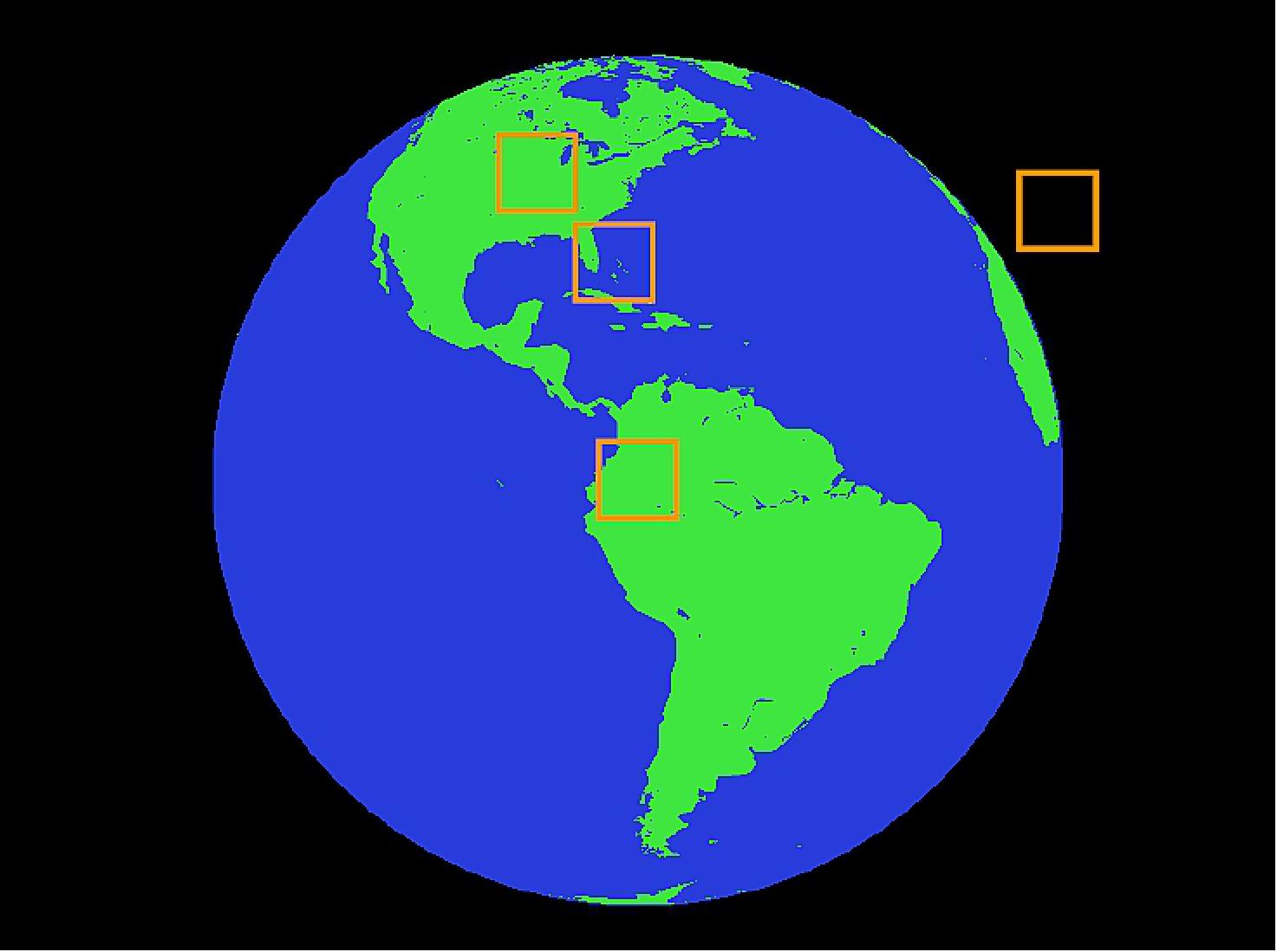 Figure 54: ABI Mesoscale Images – Representative Locations Shown (image credit: Harris Corp.)