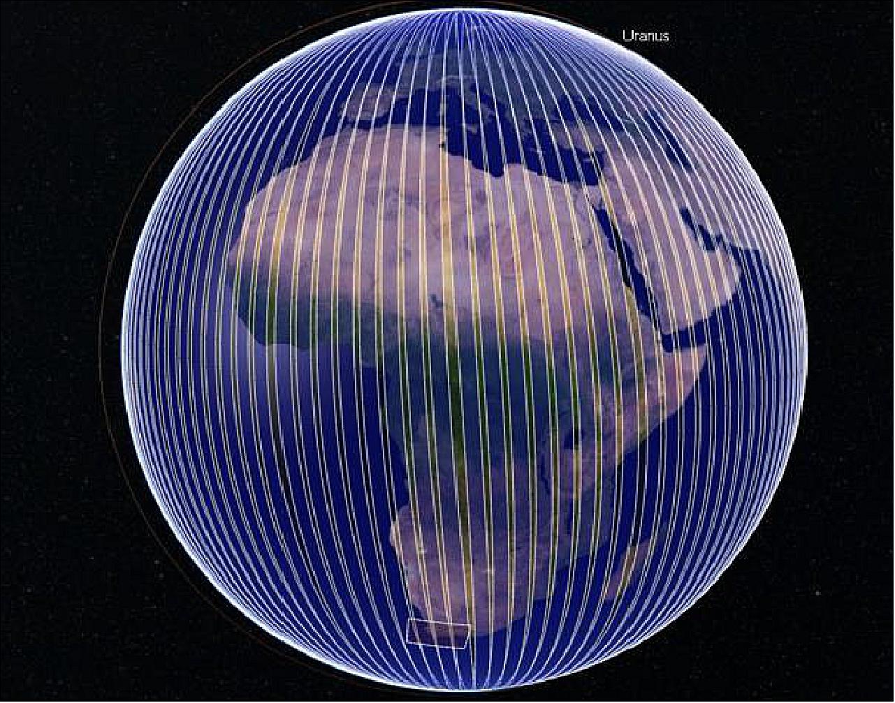 Figure 27: Coverage simulation of 8 days (image credit: HyperScout Team)