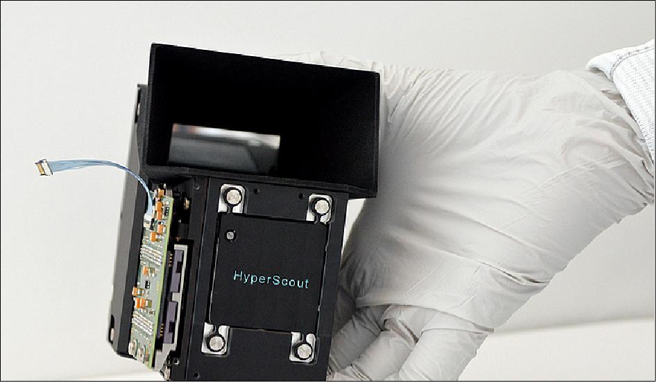 Figure 23: Illustration of the HyperScout hyperspectral imager (image credit: COSINE)