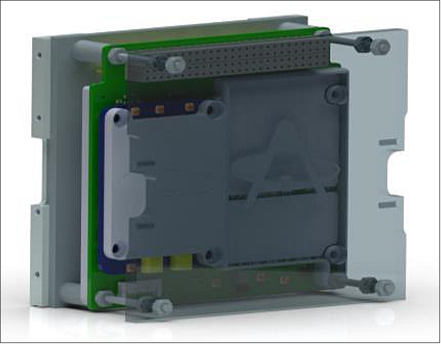 Figure 13: Mounting assembly for the SDR payload (image credit: NTNU)