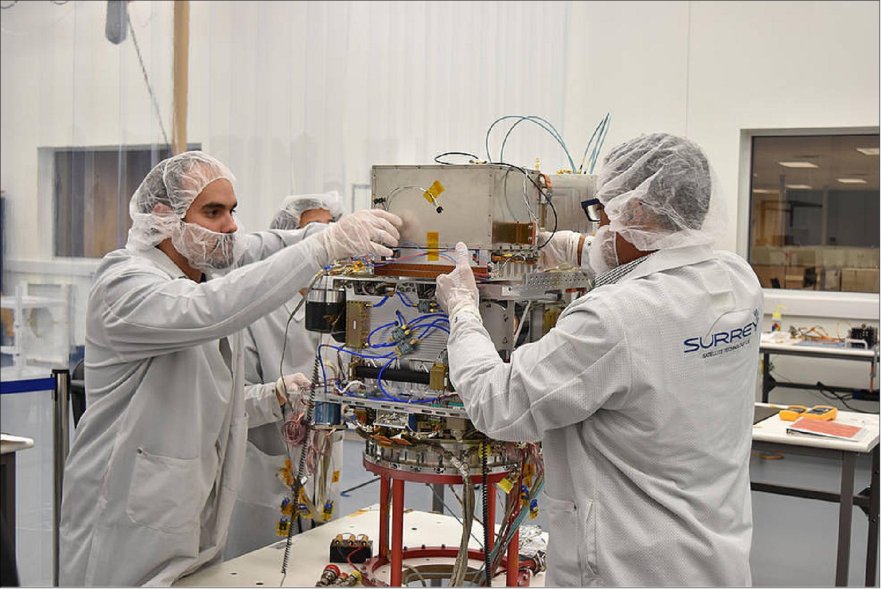 Figure 20: NASA's Deep Space Atomic Clock (DSAC), the first GPS-like technology for deep space, started its one-year space mission on 23 August 2019. If the technology demonstration proves successful, similar atomic clocks will be used to navigate the self-flying spacecraft (image credit: General Atomics Electromagnetic Systems)