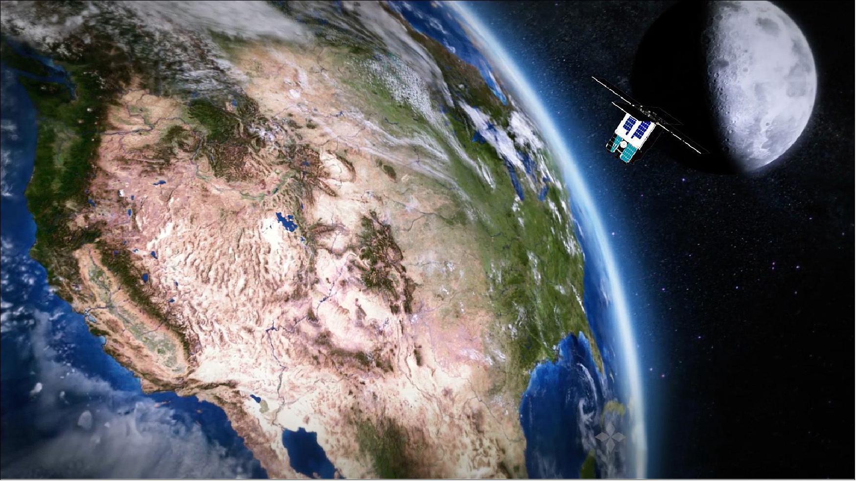 Figure 15: NASA’s Deep Space Atomic Clock has been operating aboard the General Atomics Orbital Test Bed satellite since June 2019 (image Credit: General Atomics Electromagnetic Systems)