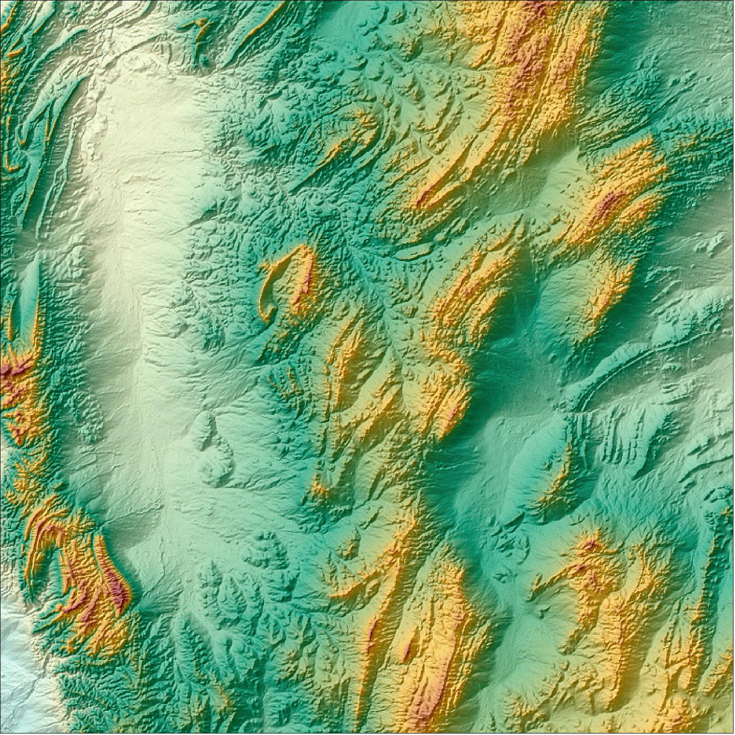 Figure 65: Sample DEM of Quorn, Australia (image credit: Airbus Defence and Space) 98)