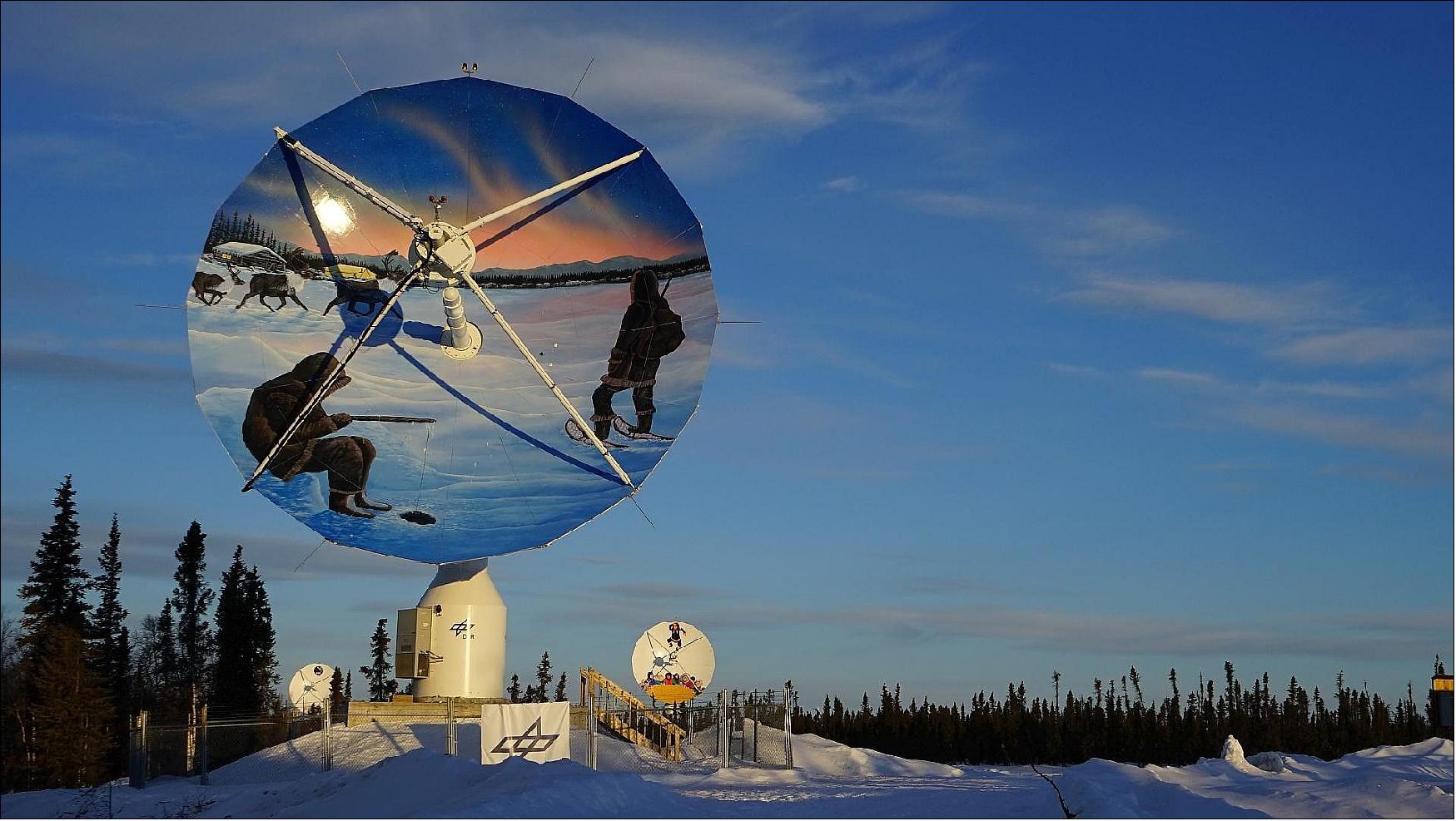 Figure 13: Photo of the ISSF (Inuvik Satellite Station Facility) in Arctic Canada [image credit: DLR(CC BY-NC.ND 3.0)]